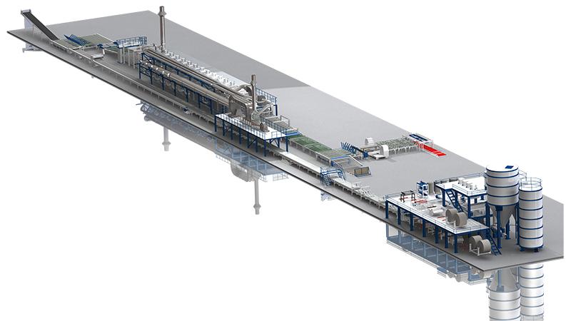 Линия по производству гипсокартона